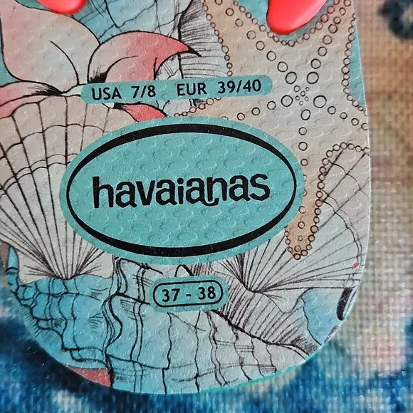 Havaianas Disney Ariel Flip Flops Size 7/8 - Picture 16 of 16